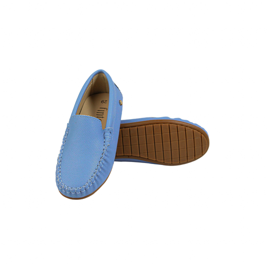 Blue Designed Leather