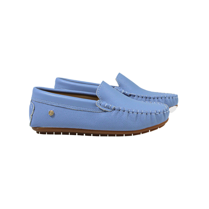 Blue Designed Leather