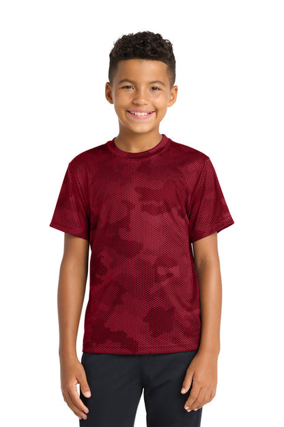 Lacrosse Shooter Camo Youth Shirt - SUYST370SCRIPSHLD
