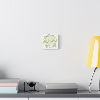 Snow Queen Pothos Canvas Print – Botanical Wall Art