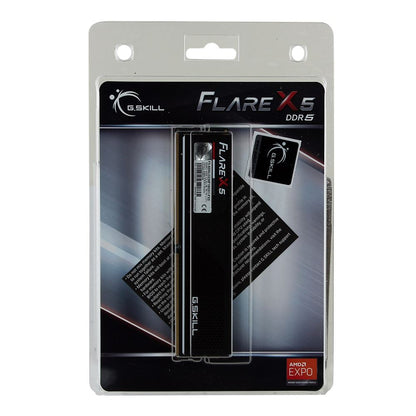 G.Skill Flare X5 16GB DDR5-6000 CL32 Desktop Memory Module AMD EXPO PC5-48000 Single 288-Pin - Black