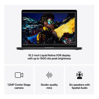 Apple MacBook Pro 16" M4 Max 16-Core 128GB RAM 4TB SSD Space Black Z1FT000DA Late 2024