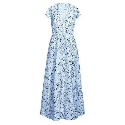 Sunset Dreams Polka Dot Boho Dress