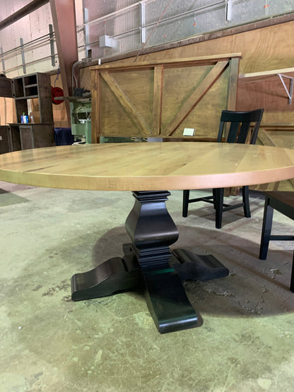 Banks Pedestal Round Dining Table