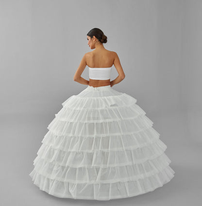 Simple Wedding Dresses Ball Gown Crinoline Skirt -Quinceanera Petticoat Skirt