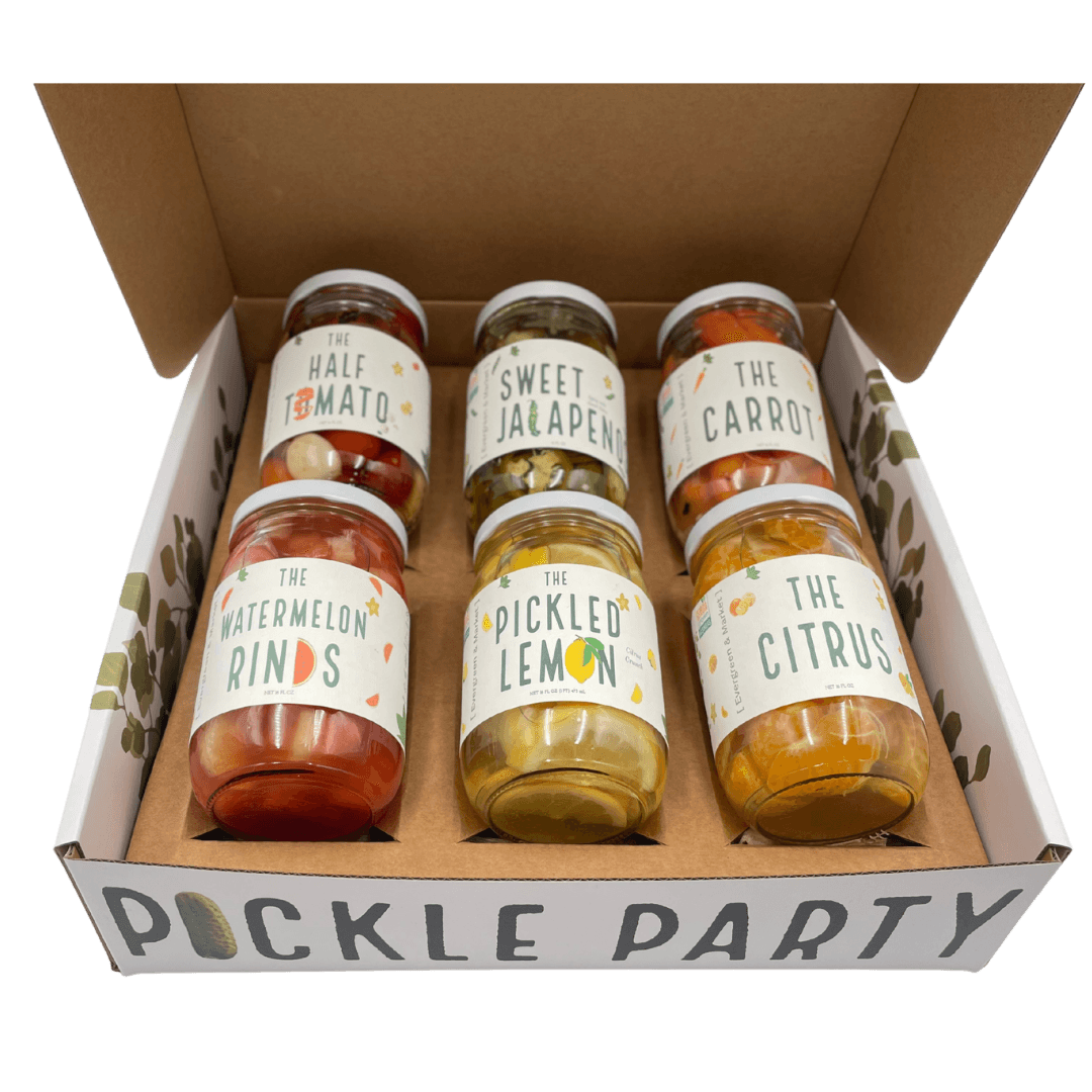 6 Jars Gift Box - Pickles Gift for Pickle Lovers