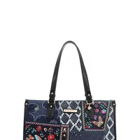 Nicole Lee USA Bosque De Amor Denim Tote Bag Carryall