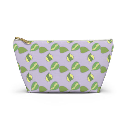 Hoya Kerrii Pattern Accessory Pouch – Zippered Catch-All With T-Bottom