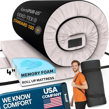 Home Bed Comfort with the Matrix Air-Cell Memory Foam Camping Mattress