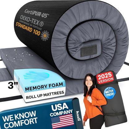 Home Bed Comfort with the Matrix Air-Cell Memory Foam Camping Mattress