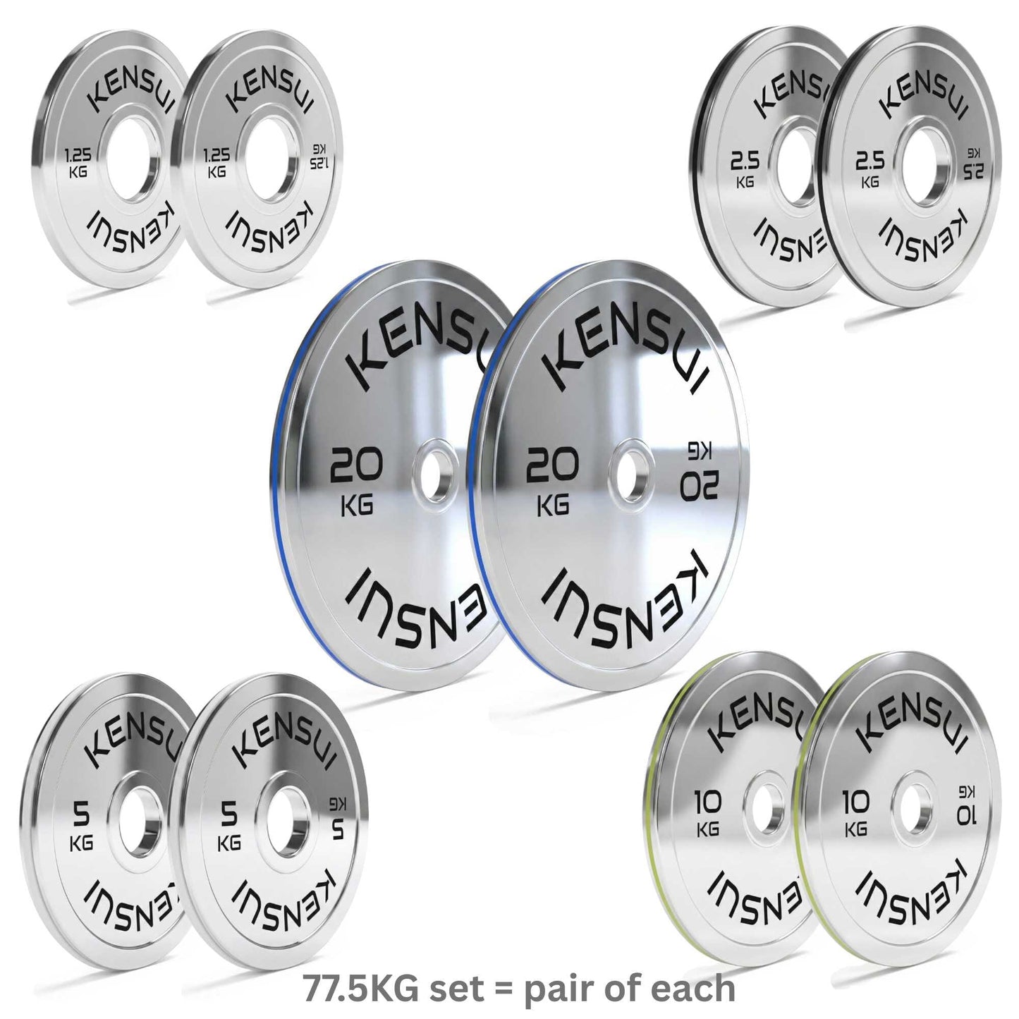 Calibrated Chrome Weight Plates (KGS)