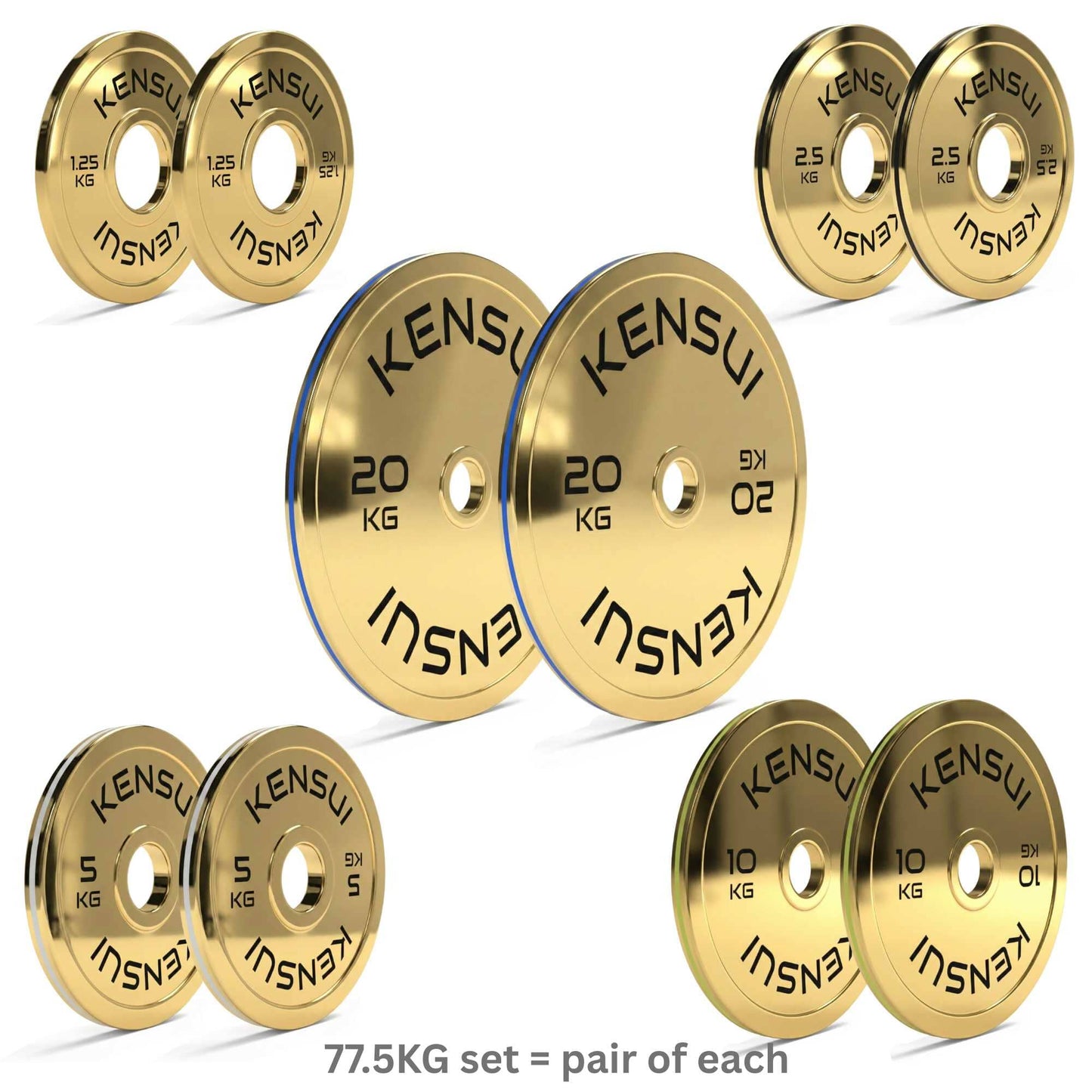 Calibrated Gold Weight Plates (KGS)