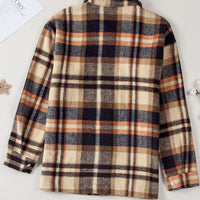 Multicolor Plaid Casual Button Up Flannel Shacket Anytime