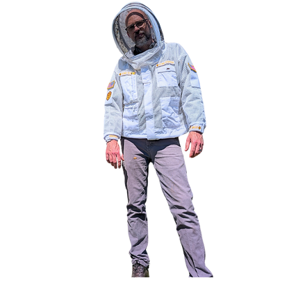 Sting Stopper Professional Ventilated Beekeeping Jacket - Beekeeper White