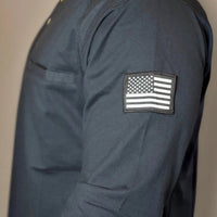 FR 3-Button Henley Shirt - Black