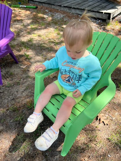 Let's Go Camping Toddler Crewneck Sweatshirt
