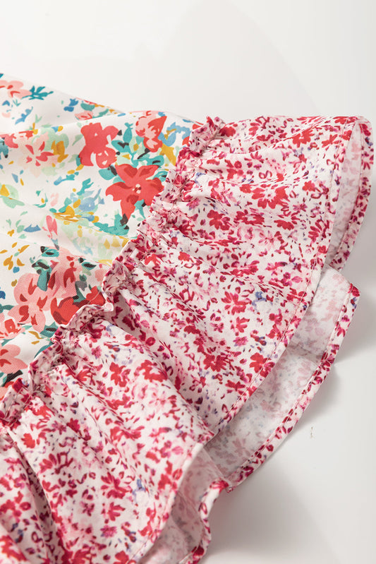 Lacey Ruffled Short Sleeve PLUS Blouse