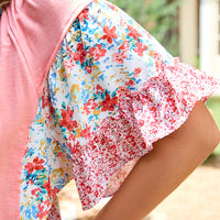 Lacey Ruffled Short Sleeve PLUS Blouse