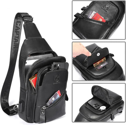 Men’s Leather Sling Bag – Modern Everyday Carry