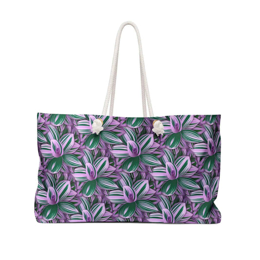 Purple & Green Floral Weekender Bag