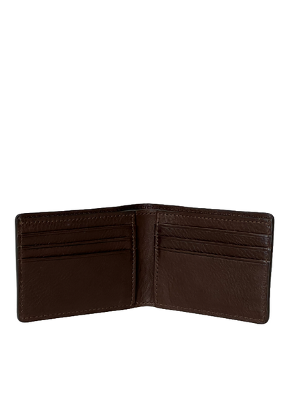 Brown Genuine Alligator Bi-Fold Wallet | USA Made - BP8476
