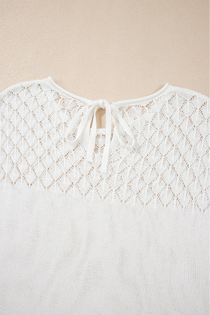 Miracle Back Short Sleeve Sweater