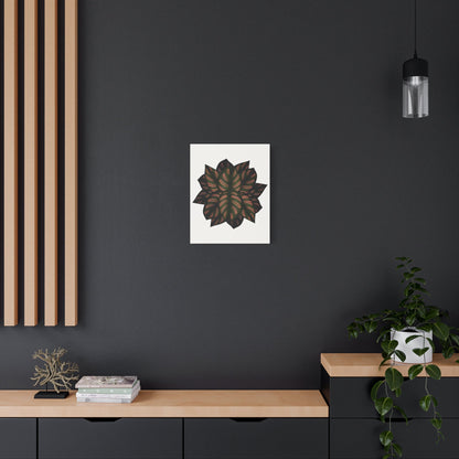 Calathea Pinstripe Canvas Print – Botanical Wall Art