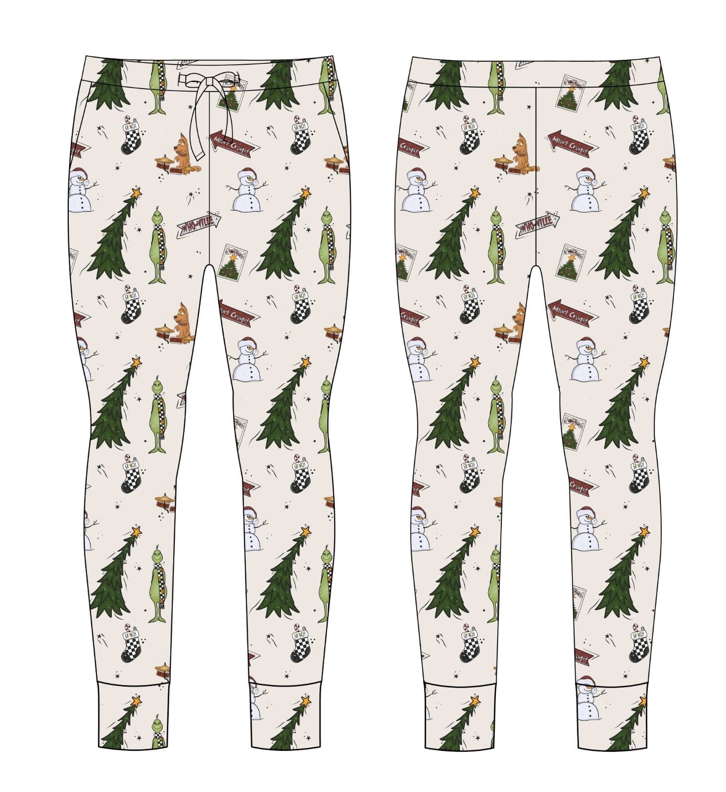 "Holiday-Hooby-Whaty" Mom Jogger
