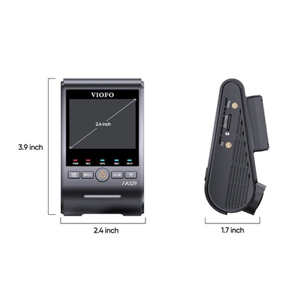 VIOFO A329S 4K UHD 1-Channel 60FPS Wi-Fi 6 Dash Cam