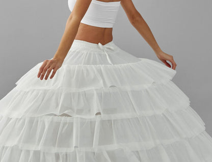 Simple Wedding Dresses Ball Gown Crinoline Skirt -Quinceanera Petticoat Skirt