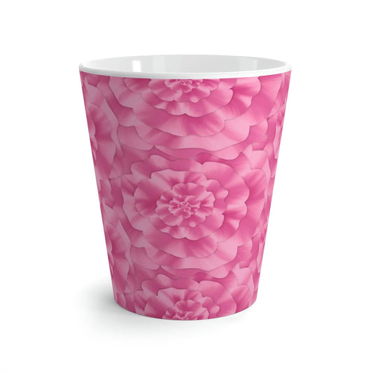 Peony Pattern Ceramic Mug 12 oz