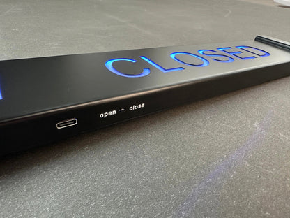 LED Open Closed Sign – RGB Business Sign with App Control