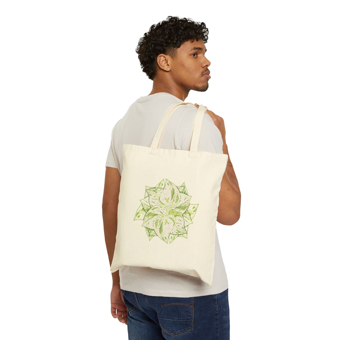 Snow Queen Pothos Canvas Tote Bag – Eco Friendly Everyday Carry