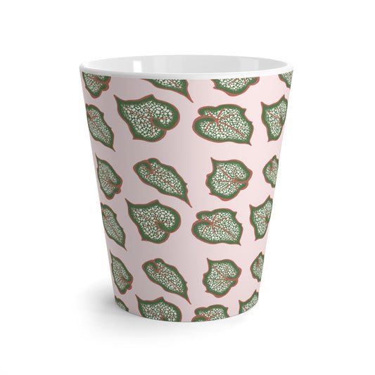 Begonia Pattern Ceramic Mug 12 oz