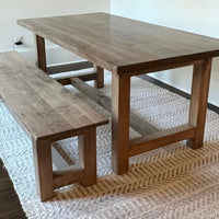 Connected Post Leg Bench