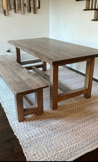 Connected Post Leg Bench