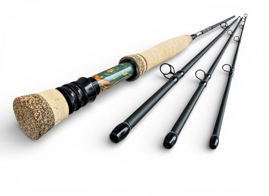 Tidewater Virtue 5wt 9ft - Blue Flame Burl X Dark Gray X Blackout