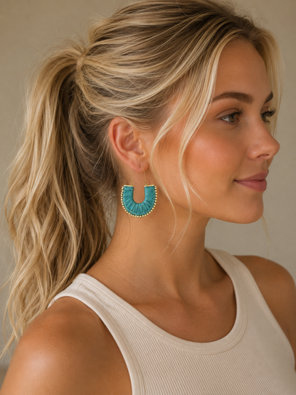 colorful woven wrapped hoops