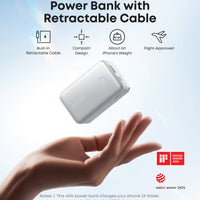 Anker Nano Power Bank (10K, 45W, Built-In Retractable USB-C Cable)