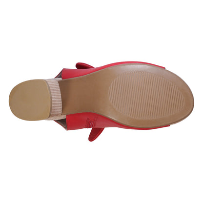 Women's Kimora Red Heeled Sandals
