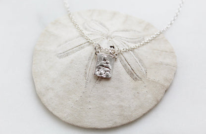 925 Sterling Silver Scapular Necklace