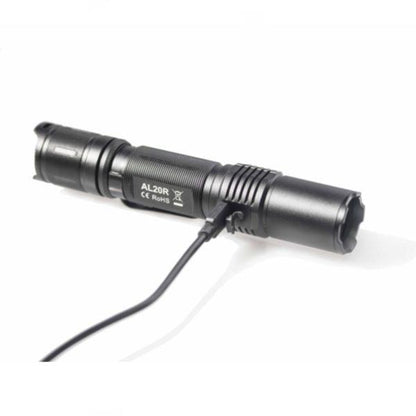 AL20R 1180 Lumens Rechargeable Flashlight – Ultra-Bright, Waterproof, Multi-Mode USB Power Bank Flashlight with SOS/Strobe, 245m Range & Impact Resistance