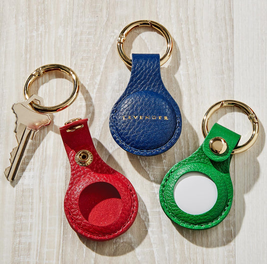 Carrie Leather Smart Tag Key Fob
