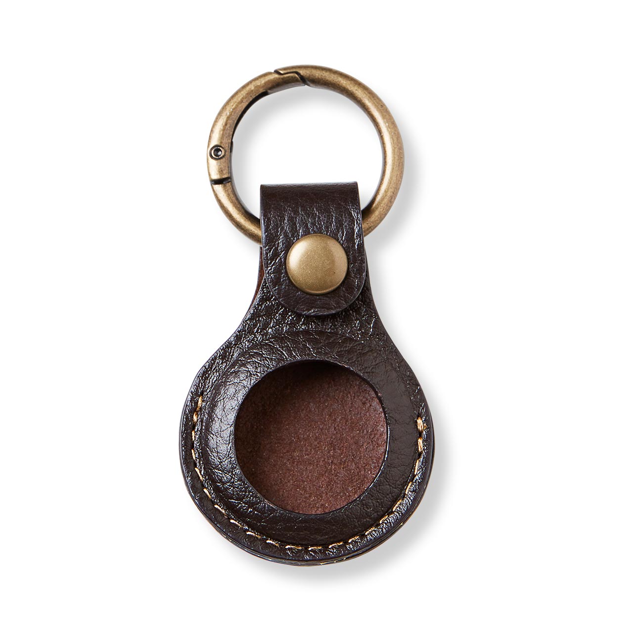 Bomber Jacket Leather Smart Tag Key Fob