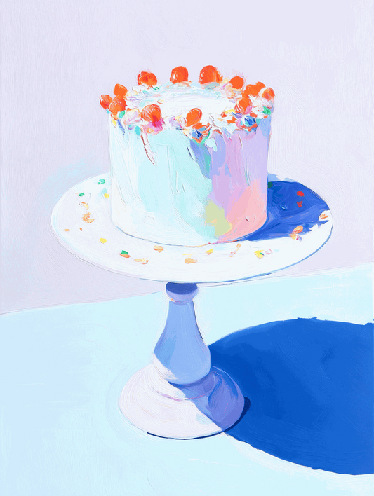 Cake Study I Art Print – Modern Dessert Wall Art for Café Décor