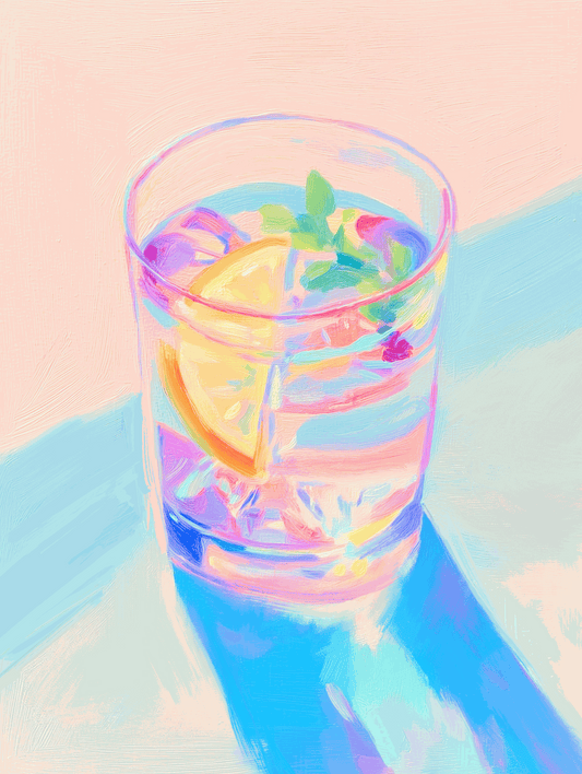 Mocktail Art Print – Refreshing Beverage Illustration for Kitchen, Bar, & Dining Wall Décor, Archival Quality, Ready to Hang