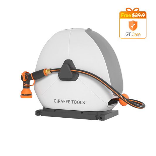 Ground-Mounted Retractable Hose Reel 82ft-130ft