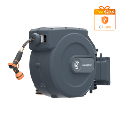 Retractable Garden Hose Reel 62ft-155ft