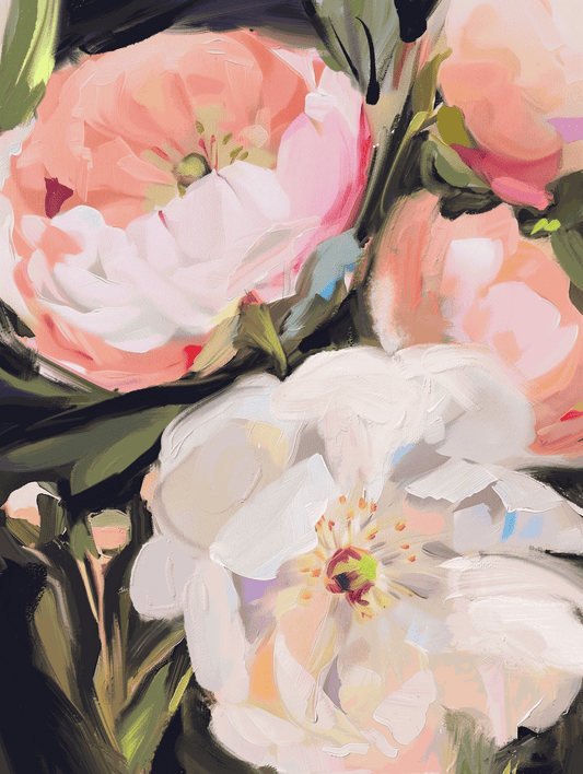 A Soft Blooming Art Print – Gentle & Serene Wall Decor