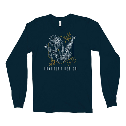 Abstract Flower Long Sleeve Tee Shirt